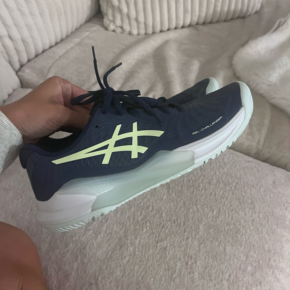 ASICS Gel-Challenger Blue with Lime Accents
